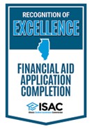 Recognition of Excellence - Financial Aid Application Completion - Badge